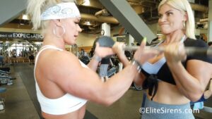 Aleesha & Sydney workout - photo 1
